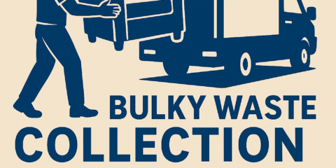Bulky waste collection Newbury – professional rubbish removal team loading large household items and waste into a van for disposal.